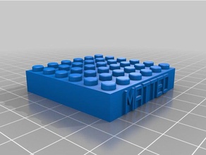 matteo lego 6x6 construção brinquedos personalizado 3d print model - Mito3D