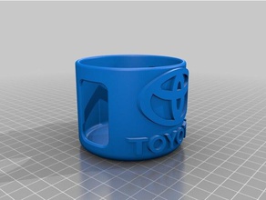 cup holder toyota hiace automotive car coffee takeaway 3d print model - Mito3D