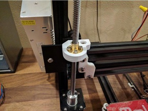 makerfarm pegasus lead screw mounts 3d printer parts 3d print model - Mito3D