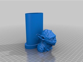 yoda sabão frasco de 75 ml equivalem 3d impressão 3d print model - Mito3D