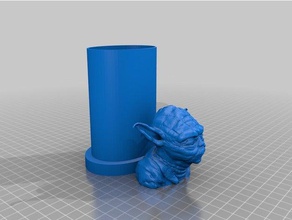 yoda frasco de sabonete 17 fl oz macio 3d impressão 3d print model - Mito3D