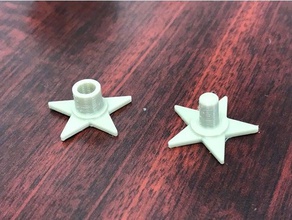 fidget spinner star caps 608 bearing other bearings toy 3d print model - Mito3D