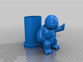 pokemon squirtle savon bouteille 17 fl oz mous 3d l'impression 3d print model - Mito3D