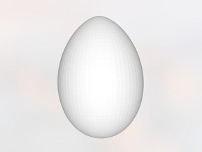 belle œuf 3d l'impression 3d print model - Mito3D