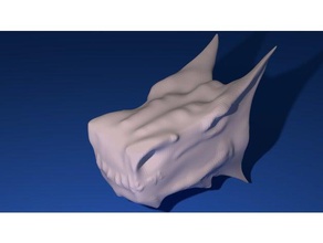 ejderha kafası dekor ejderhalar monte edin mout quinventor 3d print model - Mito3D