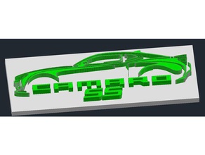 3d camaro ss outline signs logos 3d print model - Mito3D