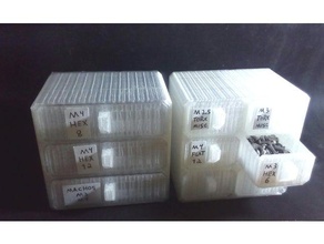Schrauben-organizer Container Schrank - Organisation kleine Teile Teile-Lagerung 3d print model - Mito3D