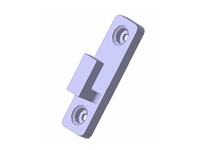 de plástico la puerta del armario reemplazo partes baño cuarto 3d print model - Mito3D