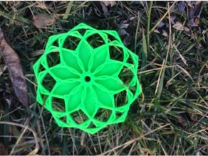 lotus süs 2d sanat kutsal geometri 3d print model - Mito3D