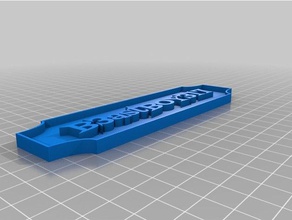 meine angepasste Typenschild Dekor 3d print model - Mito3D