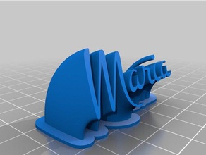 mi personalizados de barrido nombre la placa - maria oficina 3d print model - Mito3D
