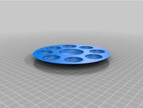 painters palette mixing tray 3d printing artists 3d print model - Mito3D