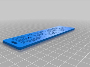 caraibi bagagli etichetta organizzazione personalizzato 3d print model - Mito3D