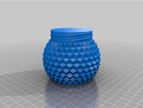 meine angepasste hohen container epcot spaceship earth-Stil Container 3d print model - Mito3D