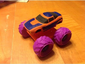 mini ralli fighter süspansiyon remix canavar oyuncaklar oyunlar araba kamyon 3d print model - Mito3D