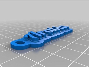 Arabistan Anahtarlık özelleştirilmiş 3d print model - Mito3D