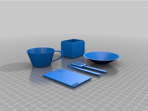 dishes household 3d print model - Mito3D