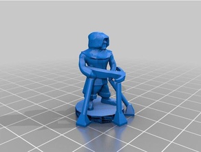 crossbow figure people 3d print model - Mito3D