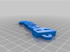 keyring brenda organization customized 3d print model - Mito3D