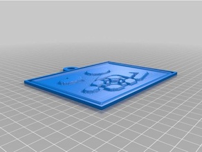 customized lithopane square friend logo 2d art 3d print model - Mito3D