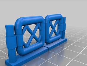 28mm short fences toy game accessories 3d print model - Mito3D
