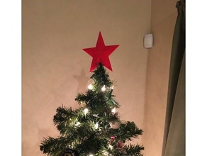 estrella de navidad los hogares la decoración árbol 3d print model - Mito3D