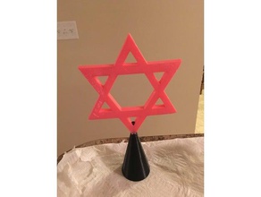 chrismukkah estrella de los hogares navidad estrellas el árbol hannukah 3d print model - Mito3D