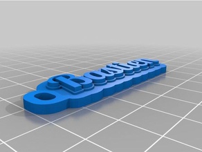 bastien porte de las claves llaveros personalizado 3d print model - Mito3D