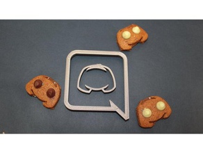 discord app cookie cutter kitchen dining 3d print model - Mito3D