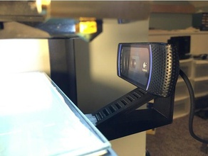 cámara de montaje en plataforma logitech c910 wanhao duplicador 6 monoprice creador final 3d la impresora accesorios abrazadera 3d print model - Mito3D