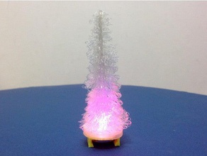 chrimas albero della lampada del led arredamento l'albero di natale cr2032 3d print model - Mito3D