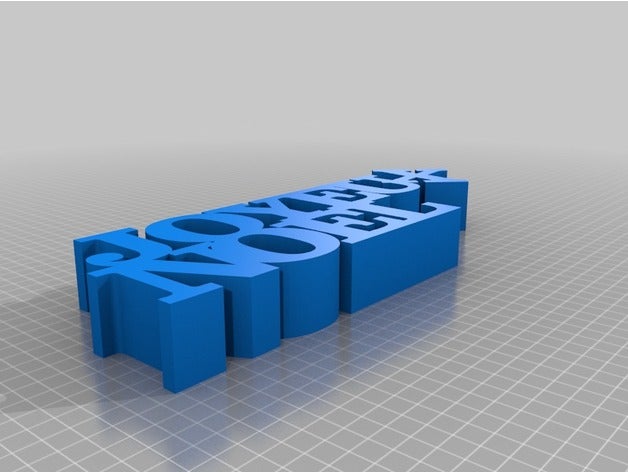 meine angepasste variable Wort Skulptur Skulpturen 3D print model - Mito3D