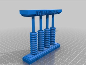 abacus byram canton les mathématiques fait freecad openscad 3d print model - Mito3D