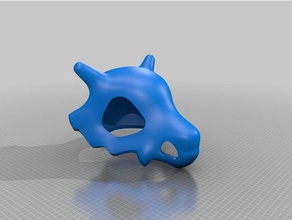 cubone kafatası kask kostüm pokemon 3d print model - Mito3D