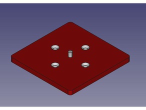 core xyz-Drucker Tisch-mount-Fuß 3d drucken 20x20 Tisch montieren Aluminium 20 x 20-extrusion corexy 3d print model - Mito3D