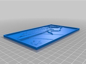 minnesota royaume-litho 2d art personnalisé 3d print model - Mito3D