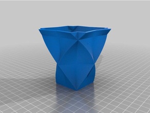 my customized square vase cup bracelet generator decor 3d print model - Mito3D
