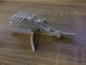 modded mini repeating crossbow mechanical toys 3d print model - Mito3D