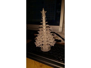 christmas tree 2017 laser cut decor lasercut 3d print model - Mito3D