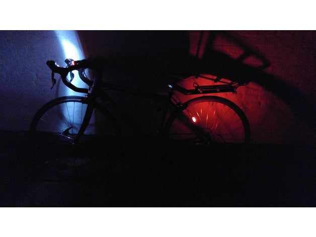 Kopf-Schwanz-bikelight sport im freien Fahrrad Fahrrad-Licht-mount led led-Halter 3D print model - Mito3D