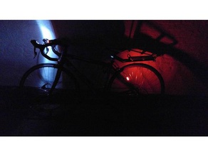 Kopf-Schwanz-bikelight sport im freien Fahrrad Fahrrad-Licht-mount led led-Halter 3d print model - Mito3D