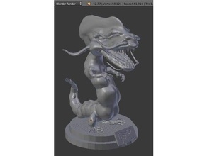 chibi dragón criaturas chino detallada 3d print model - Mito3D