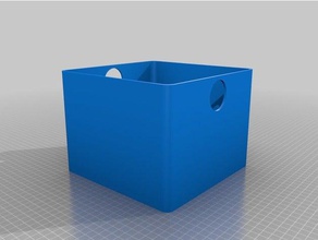 einfache box 200x200x150 mm Container 3d print model - Mito3D