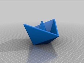 meu personalizados origami navio esculturas 3d print model - Mito3D