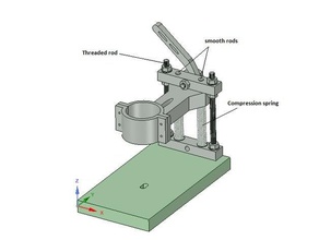 precision pcb drill stand - Elektronik diy dremel dremel-Halter bit stehen reprap 3d print model - Mito3D