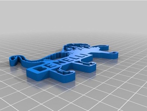 benelli-logo automotive Motorrad 3d print model - Mito3D