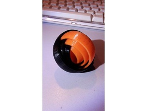 dual-Farb-gyro-Schlüsselanhänger Schlüsselanhänger multicolor 3d print model - Mito3D