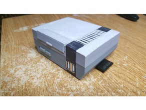 raspberry pi ab nespi mini clásico de nes caso diy en miniatura 3d print model - Mito3D