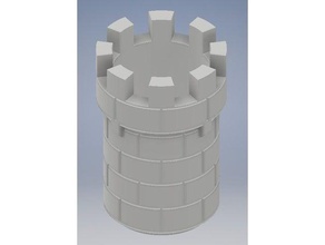 a torre do castelo pode aconchegante agregado familiar medieval minas 3d print model - Mito3D
