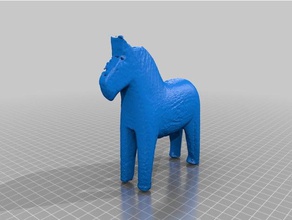 dala Pferd durchsucht Replikate makerbotdigitizer 3d print model - Mito3D